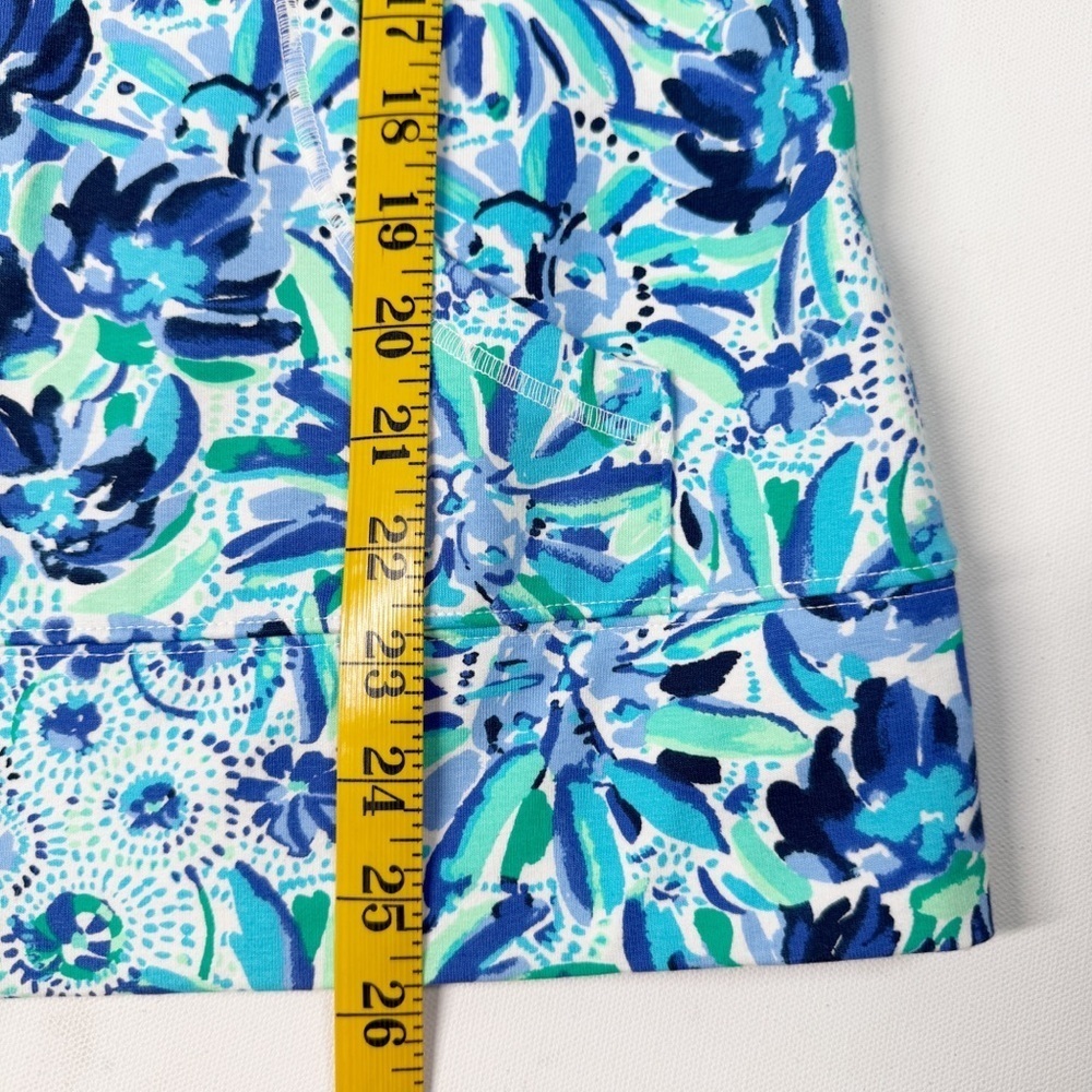 LILLY PULITZER Leona Zip Up Iris Blue High Maintenance Medium - Picture 7 of 9